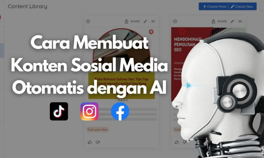 AI bikin konten harian untuk media sosial kecil