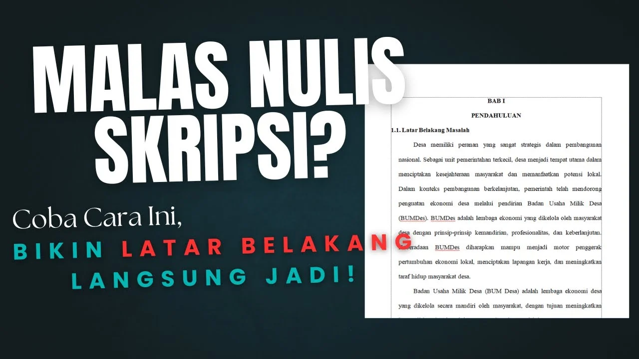 Cara Bikin Latar Belakang Skripsi Pakai AI: Panduan Praktis