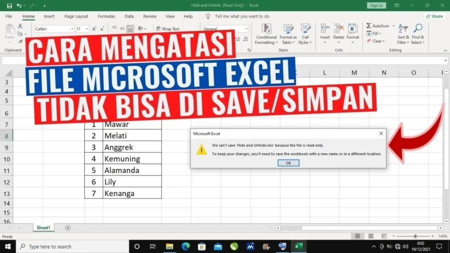 Excel tidak bisa save: Penyebab, Analisis Teknis, & Solusi Praktis
