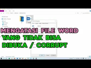 file corrupt tidak bisa dibuka – Solusi Praktis & Analisis Teknis