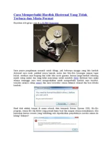 Harddisk minta format: Penyebab & Solusi Praktis