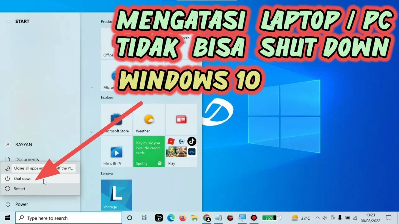 laptop tidak bisa shutdown hanya restart – Solusi Praktis & Analisis Teknis