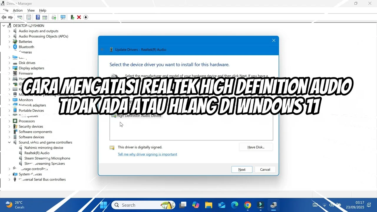 Realtek Tidak Muncul – Solusi Lengkap untuk Audio yang Hilang