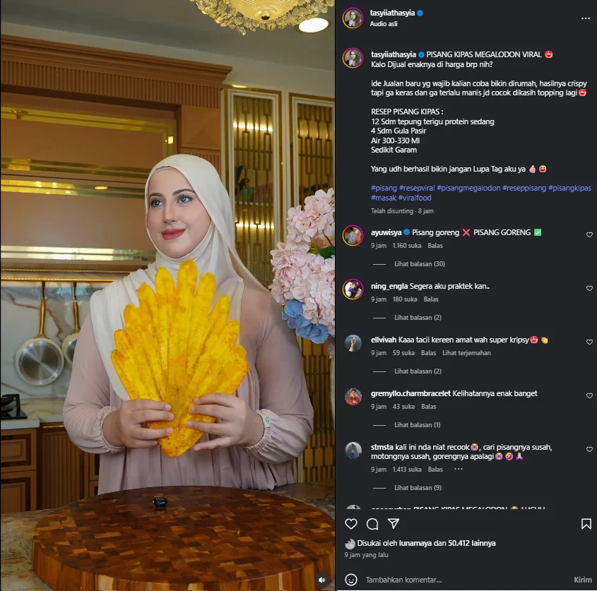 7 Potret Tasyi Athasyia Bawa Ketupat Megalodon, Sajikan Sahur untuk Panti Asuhan Menyambut Lebaran 2026