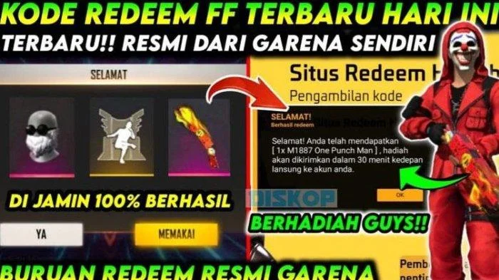 Banjir Kode Redeem Free Fire 15 Maret 2026: Raih Hingga 9.999 Diamond Tanpa Modal!