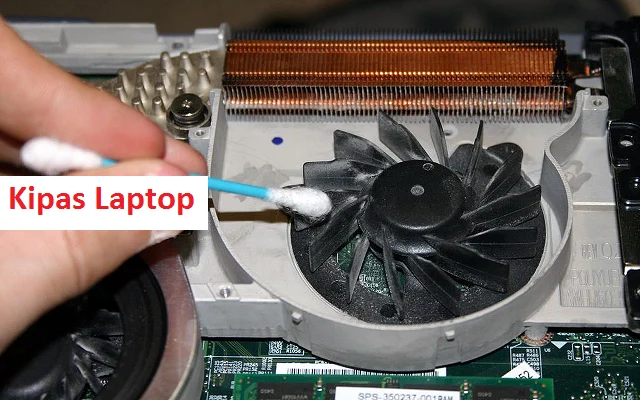 Cara membersihkan kipas laptop yang berdebu dengan alat sederhana