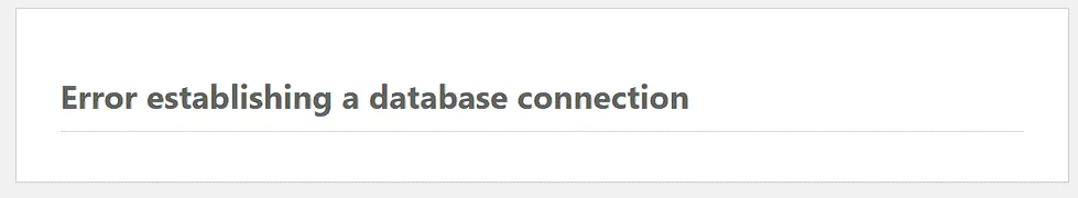 cara memperbaiki error establishing database connection – Panduan Praktis