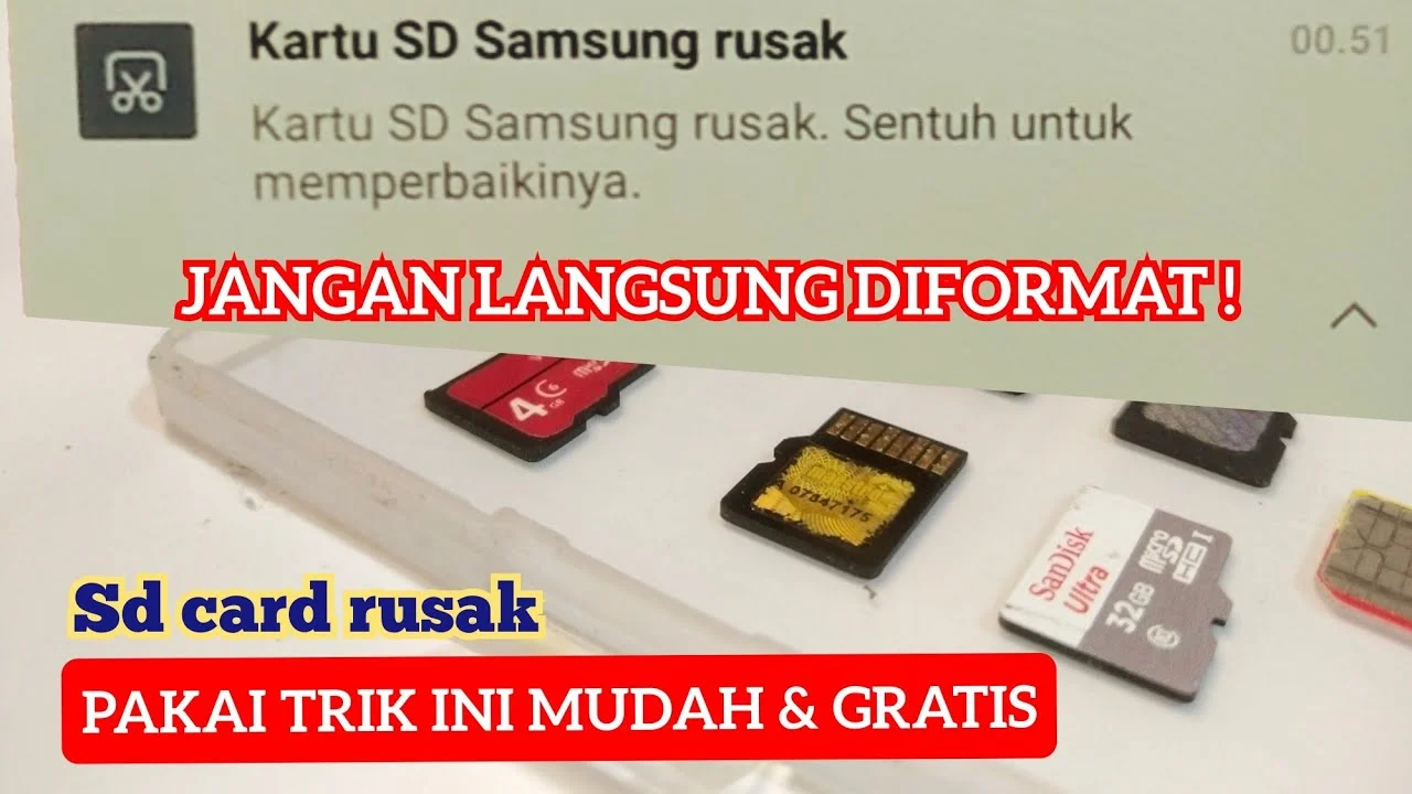 Cara memperbaiki sd card tidak bisa diformat – Panduan Lengkap