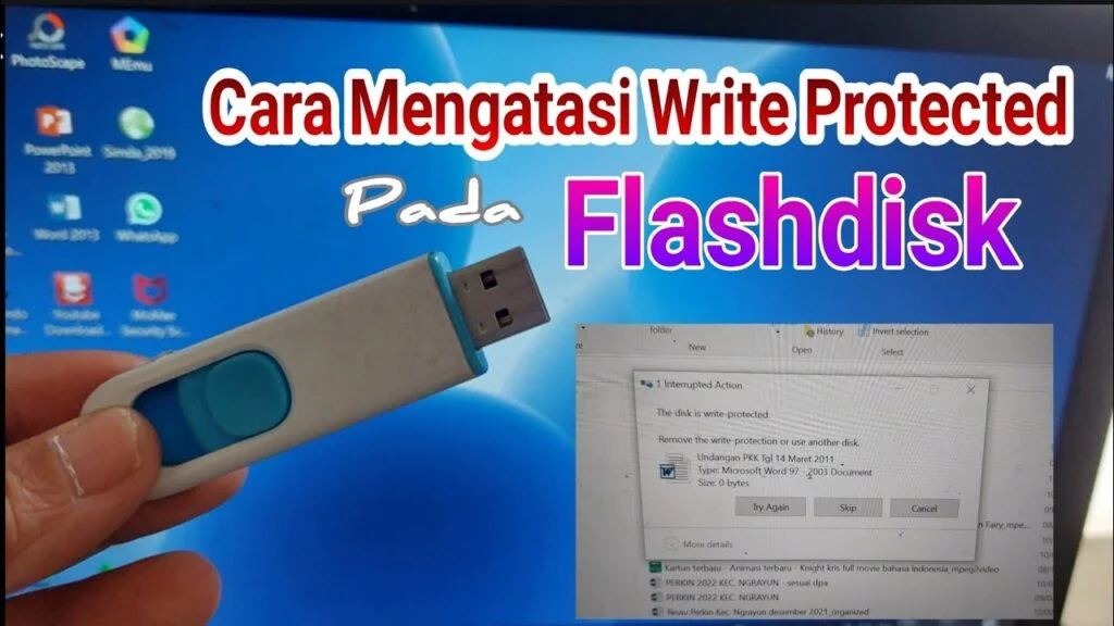 Cara mengatasi flashdisk write protected – Panduan Praktis