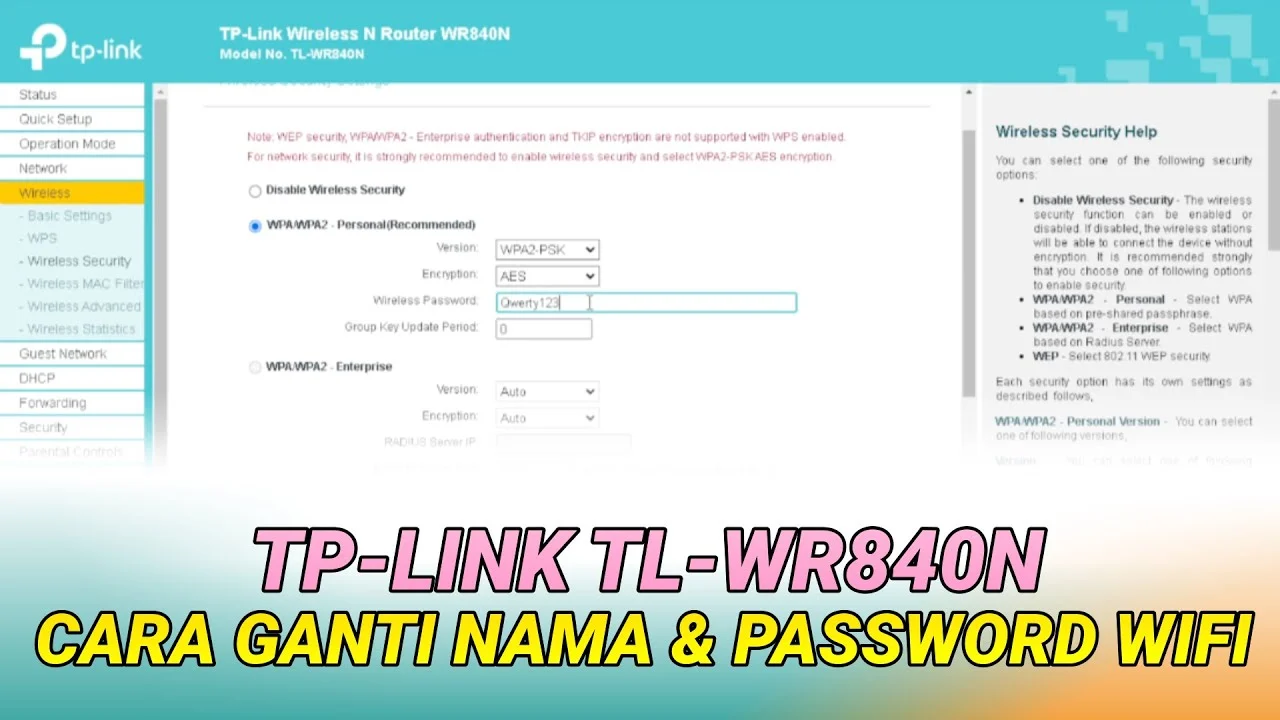 Cara mengganti password wifi di router tp link – Panduan Praktis dan Aman