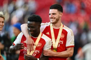 Cedera Bukayo Saka dan Declan Rice Membuat Mereka Pulang ke Arsenal, Inggris Tanpa Dua Bintang Menjelang Laga Jepang