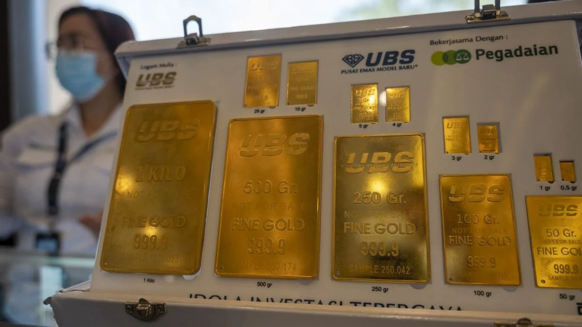 Harga Emas Dunia Turun Drastis: UBS, Galeri24, Antam Merosot di Pegadaian, Spot Global Capai US$4.384 per Ounce
