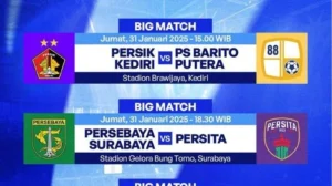 Jadwal Liga 1 Hari Ini Live di Indosiar: Persib vs Persik Kediri dan Pertarungan Besar Lainnya!