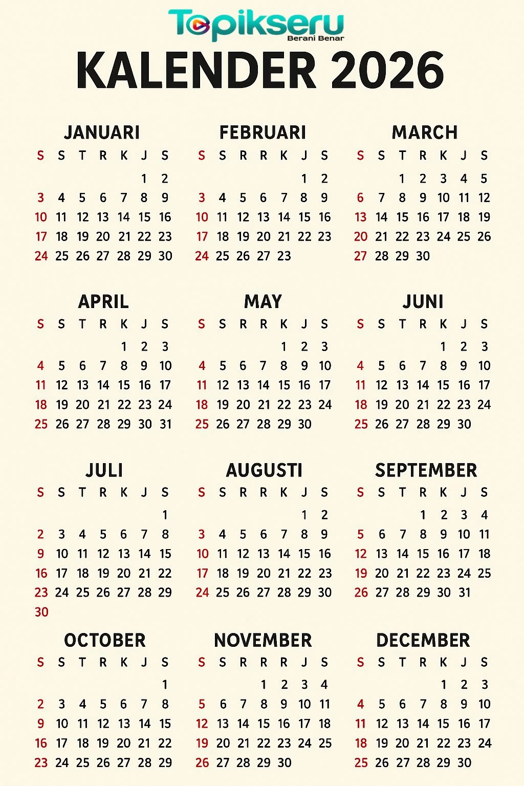 Libur Paskah April 2026: Jadwal Tanggal Merah, Long Weekend, dan Hari Penting Nasional