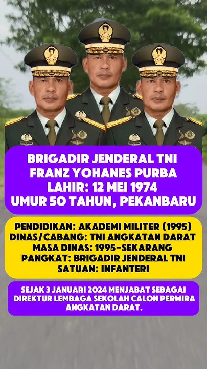 Meninggal di Usia 51 Tahun, Deretan Jabatan Strategis Brigjen TNI Franz Yohanes Purba Terungkap