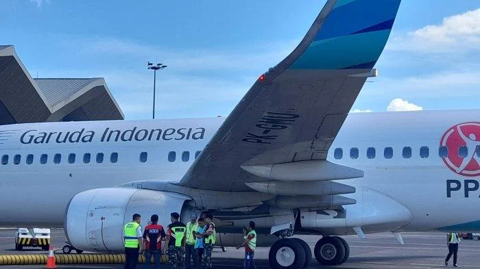 Moncong Pesawat Garuda GA176 Penyok di Bandara SSK II Pekanbaru, Penjelasan Resmi dan Kondisinya