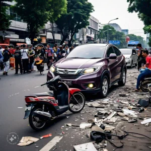 Pengemudi Mengantuk, HR‑V Terguling di Jalan Darmokali Surabaya: Detail Kecelakaan yang Mengguncang