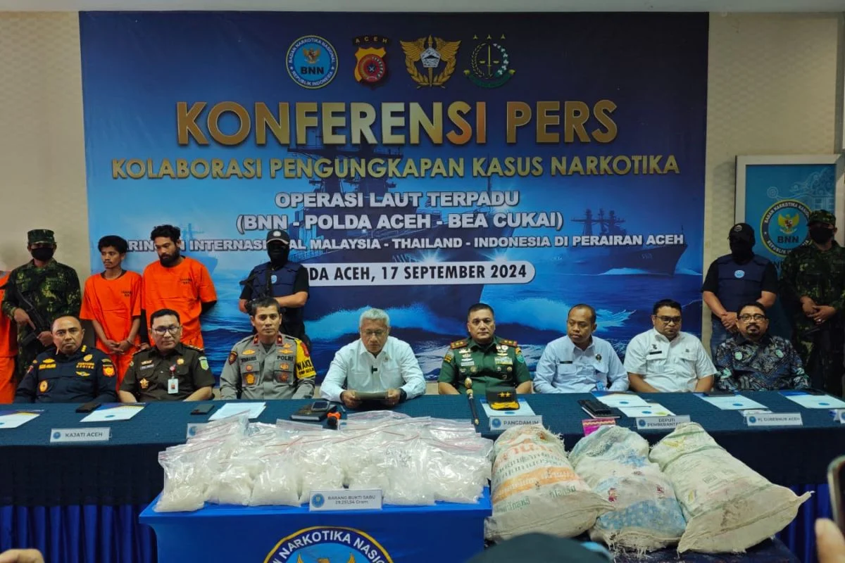 Polisi Cegah Pengiriman Sabu 29 Kg dari Jaringan Thailand lewat SPBU Aceh Timur, Kurir Ditangkap