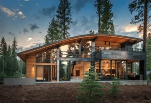 Rumah di Atas Hutan: Desain Atap Miring, Kebun Vertikal, dan Hunian Berkelanjutan yang Menggoda