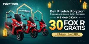 Bebas Antre BBM, Motor Listrik Polytron Fox‑R Janjikan Hemat Hingga Rp 4,4 Juta per Tahun