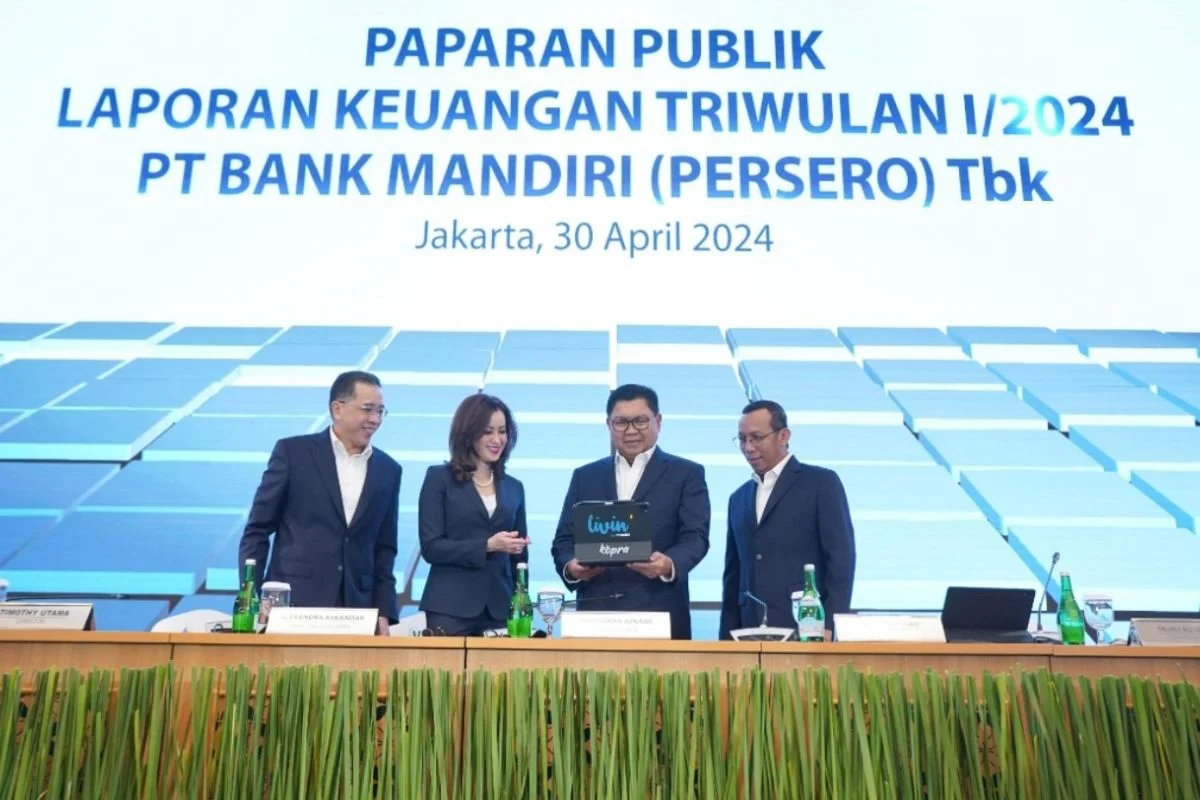 BMRI Catat Laba Rp15,4 Triliun & Kredit Naik 17,4% di Kuartal I 2026, Saham Menghijau!