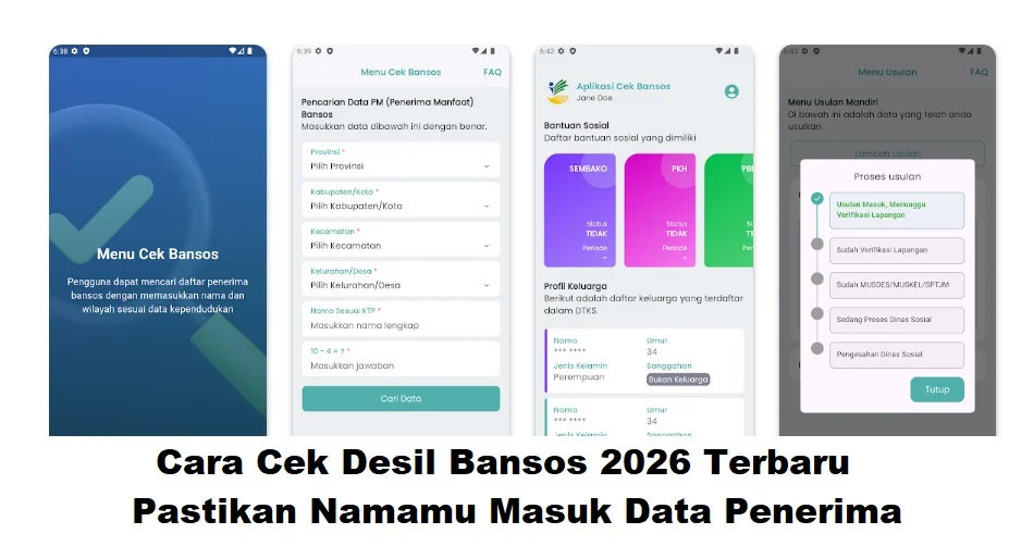 Cek Desil Bansos 2026: Cara Praktis Pantau dan Perbaiki Data Lewat HP dan Website Resmi