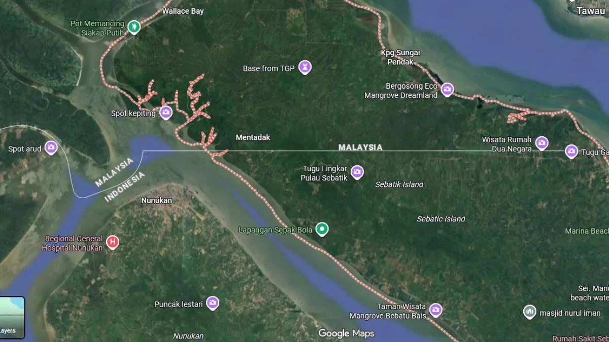 Garis Batas Baru di Pulau Sebatik: 127,3 Hektare Pindah ke Indonesia, Malaysia Membantah