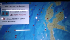 Gempa M7,6 Guncang Bitung, Ternate Terkena Dampak Rusak Rumah dan Gereja serta Peringatan Tsunami
