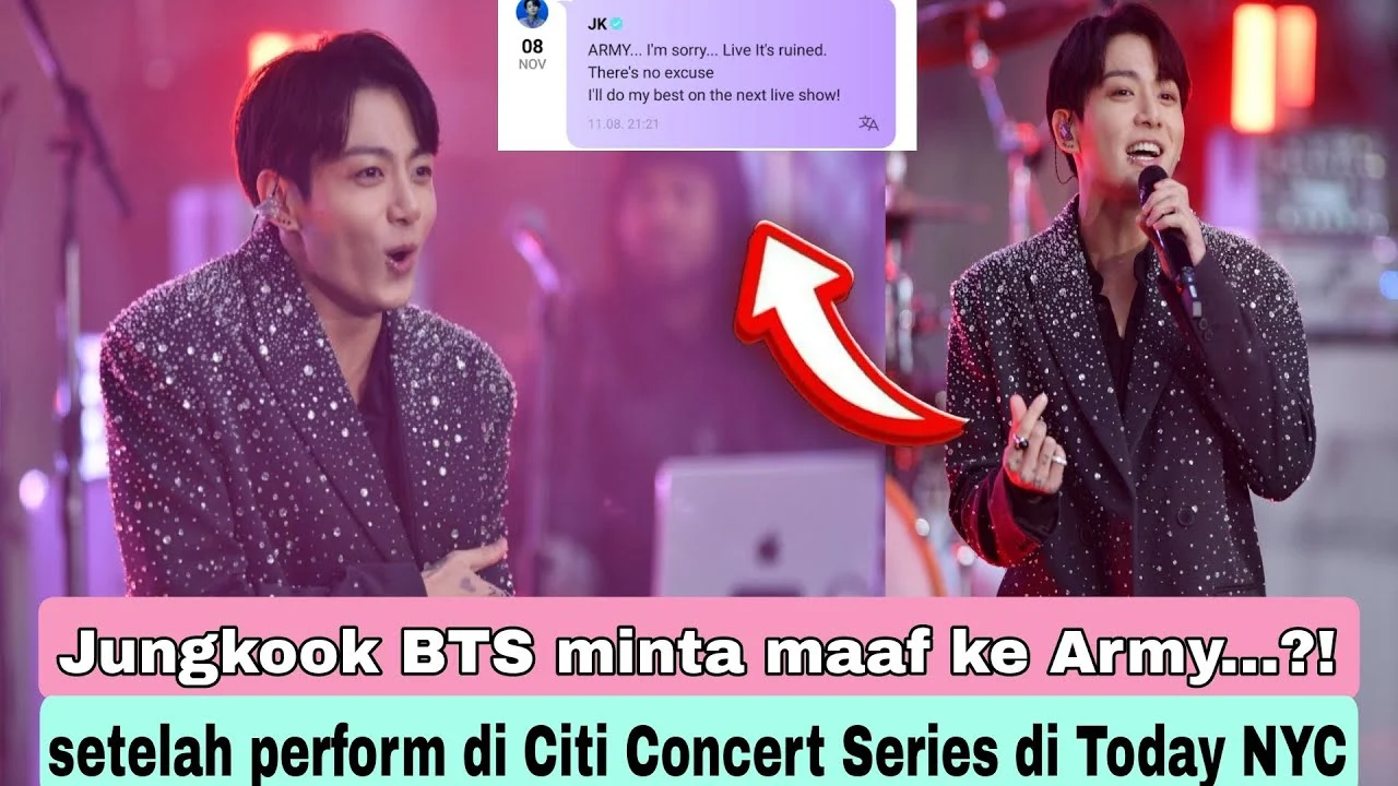 Jungkook BTS Minta Maaf Setelah Live Kontroversial: Pengakuan Mengejutkan yang Mengguncang ARMY