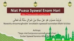 Niat Puasa Syawal 6 Hari 2026: Batas Akhir, Tata Cara, dan Keutamaan
