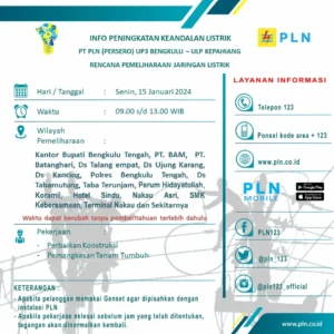Waspada! PLN Umumkan Jadwal Padam Listrik Besar-besaran Senin 13 April 2026, Dampak hingga MRT Lebak Bulus
