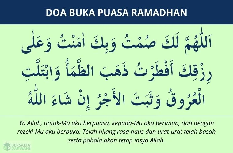 Mengenal Doa Buka Puasa Tarwiyah dan Arafah: Arab, Latin, dan Artinya