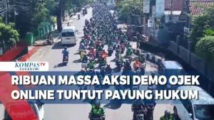 Ojek Online Menggelar Aksi Demo, Tuntut Payung Hukum dan Aturan Tarif