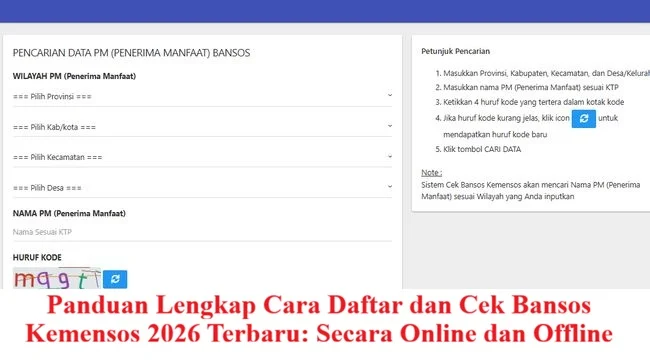 Panduan Lengkap Cara Cek Bansos dan Pendaftaran secara Online