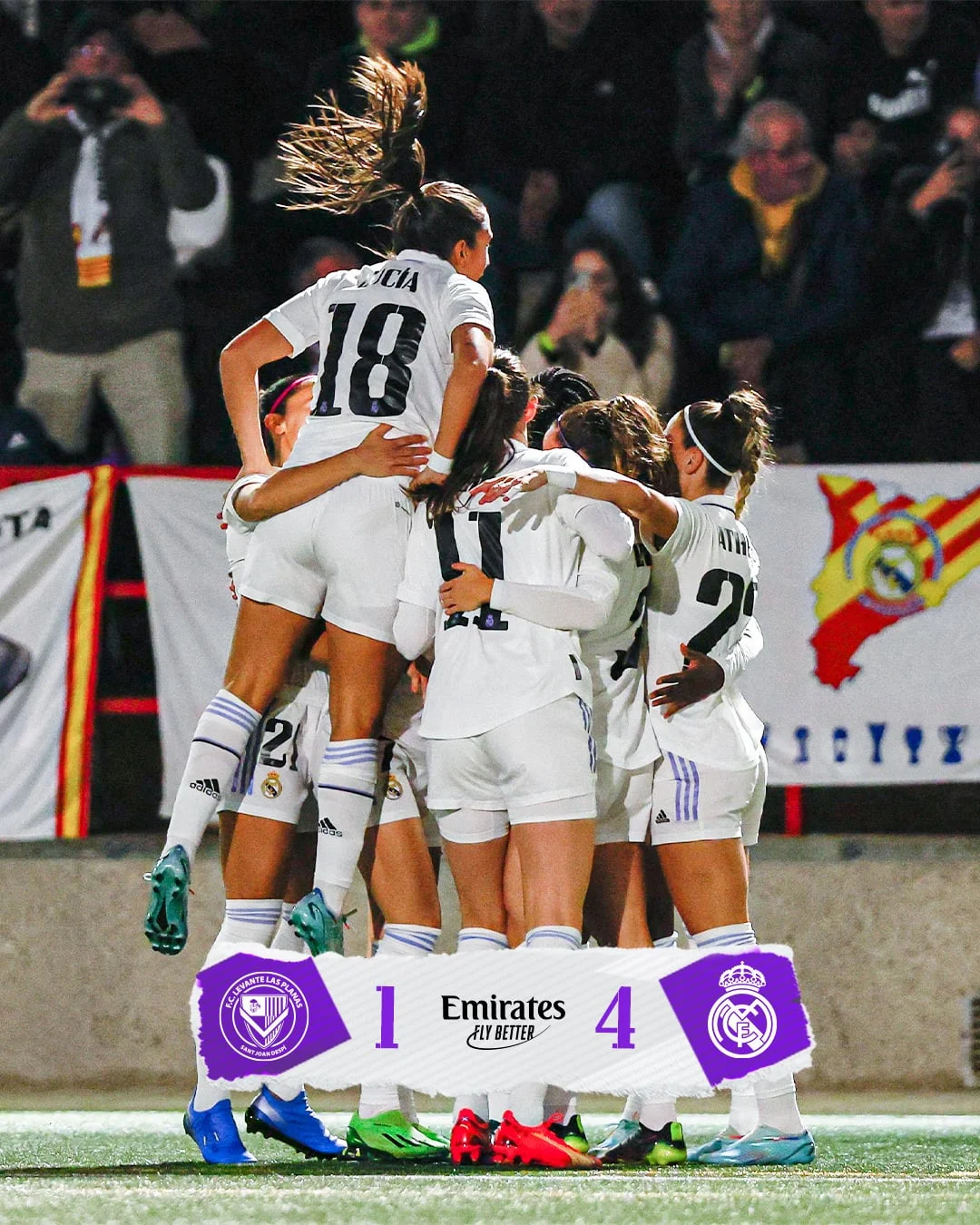 Real Madrid Femenino Raih Kemenangan telak 4-0 atas Badalona