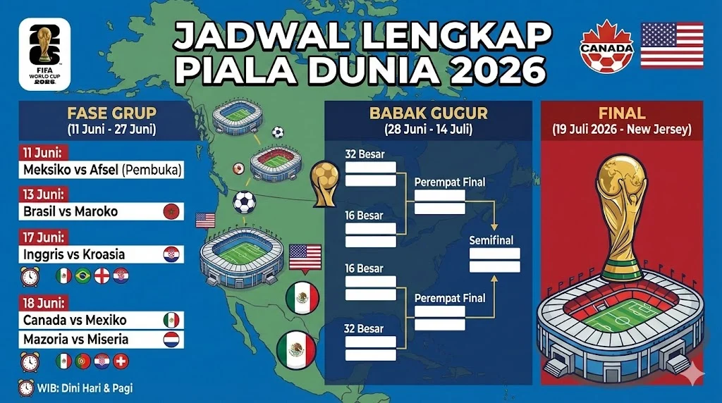 Piala Dunia 2026: Brasil Siap Hadapi Lawan Baru di Babak 32 Besar