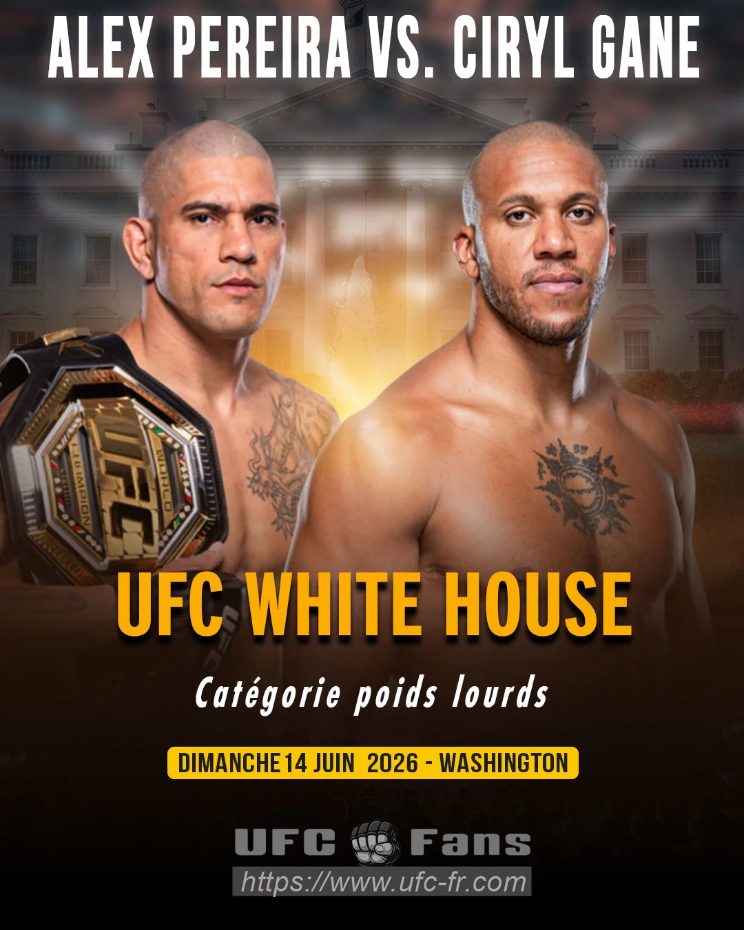 UFC Freedom 250: Ciryl Gane Mengalahkan Alex Pereira, Justin Gaethje Jadi Juara Baru